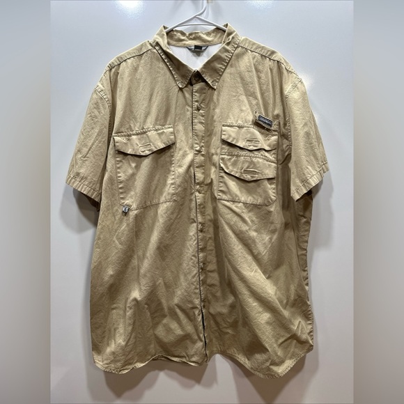 Eddie Bauer Comfort Shirt Outdoor Hiking Fishing Vented Yolk Mens Size 2XL - Picture 1 of 9